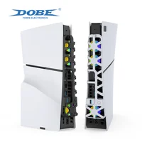 DOBE PS5 Slim Cooling Fan for Playstation 5 Slim Disc Edition/Digital Edition with RGB Lighting and USB 3.0 Port TP5-3538S 4