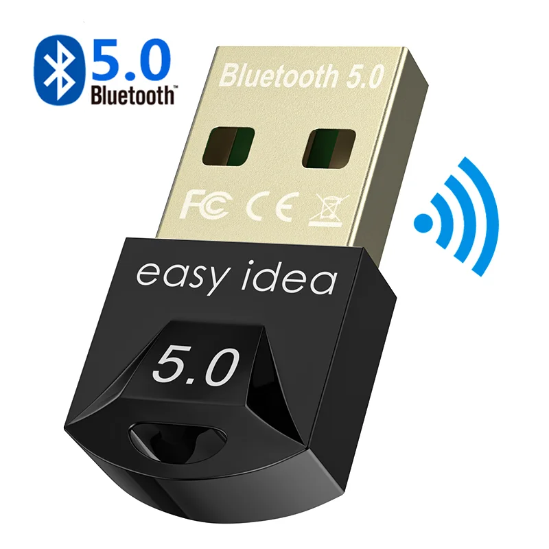 Adaptateur USB Bluetooth 5.0 pour PC, récepteur, dongle, transmetteur sans  fil, blues 4.0, pour ordinateur - AliExpress
