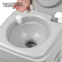 Upgraded T Portable Toilet Ship Toilet, Outdoor Water Saving, Mobile Portable Odor Prevention, 20L, CHH 3