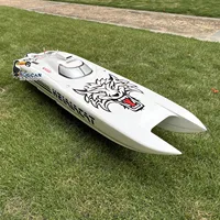 DTRC Toucan Hobby G30E 30CC Fiber Glass 70KM/H Gasoline Racing RC Boat High Speed ARTR W/ Radio System Servos Ship Toys Model  2