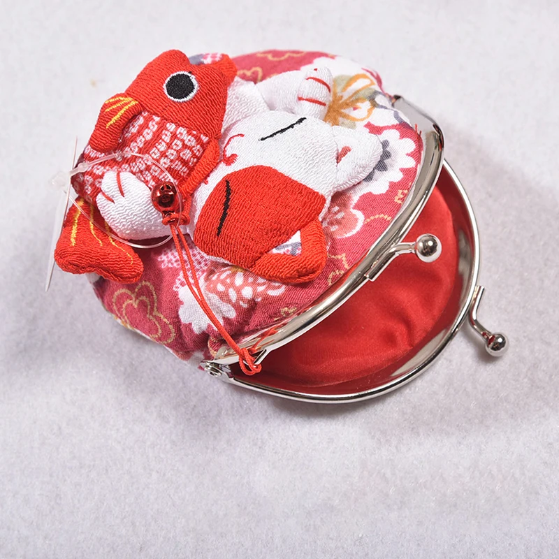 Coin Purse Key Case Lucky Cat Ins Popular Lovely Cute Multi-color Pocket Cloth Handbag Cartoon Mini Hasp Key Holder