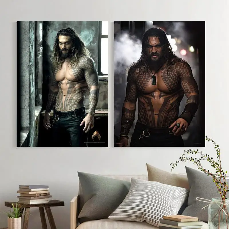 

aquaman Movie TV show Anime Canvas Art Poster and Wall Art Picture Print Modern Family bedroom Decor Posters