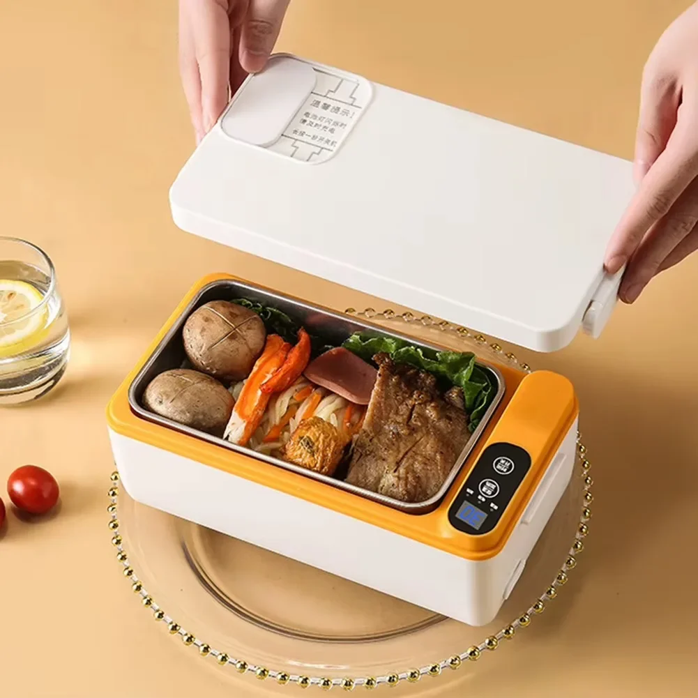 Description Picture 4 of itemPortable Wireless Electric Lunch Box Food Heater W/1.5L Removable Stainless Steel Container Heated Lunch Box For Office/Travel