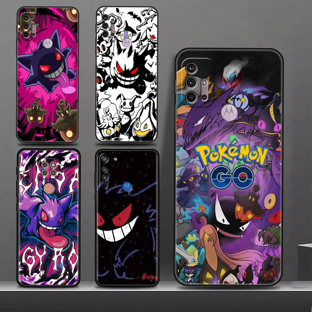 Pokemon Gengar Cool Evil Elf Custodia Per Telefono Per Motorola Edge 20 Pro G51 5G 30 Neo G22 One Fusion G31 G9 Power Cover Paraurti In Silicone
