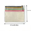 Canvas Storage Pouch, Multi Functional Cosmetic Bag, Zipper Pencil Case For Students DIY 2