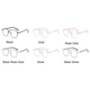 Pilot Gold Metal Frame Reading Glasses Men +1.0 To +6.0 Big Anti Blue Light Eyewear Vintage Double Bridge Men's Spectacle Frame 4