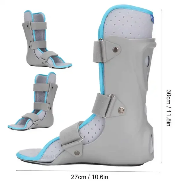 1 Pcs Medical Ankle Joint Fracture Rehabilitation Brace Adjustable Foot Drop Orthotics Foot Sprains Fixation Stabilizer Unisex 4