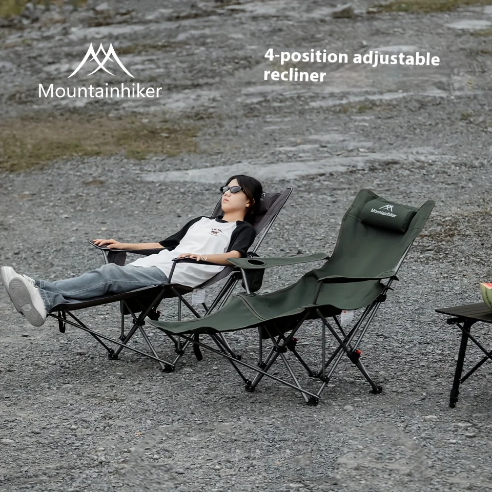 Fauteuil camping MOUNTAINHIKER toile Oxford 600D 4 positions pêche plage portable extérieur