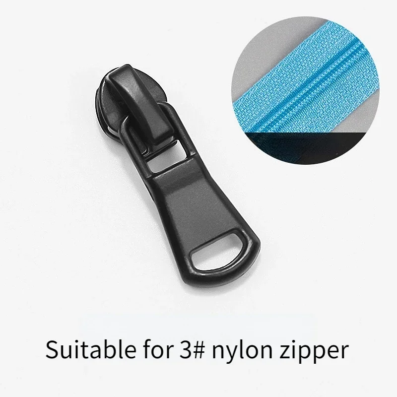 zipper sliders 5PCS 3#/5# Auto Lock Metal Matte Black for Metal/Nylon/Resin Zippers DIY Sewing Supplies