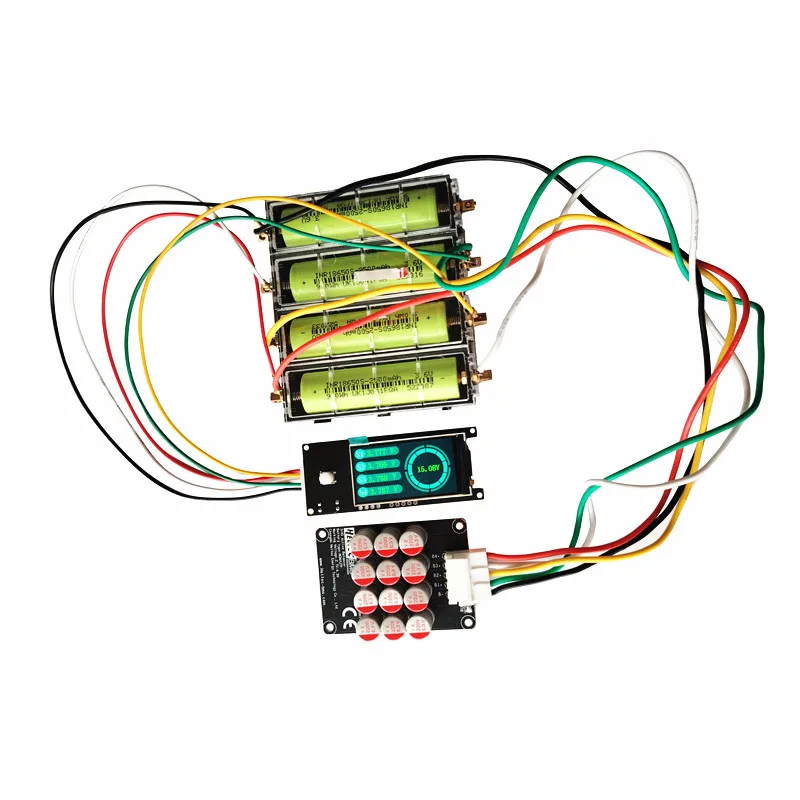 Vue arrière du chargeur RC intelligent 3-4S Lipo Lifepo4 3A/5A avec dissipateur thermique