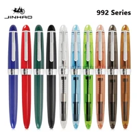 Jinhao 992 Fountain Pen Luxury Pen Elegant Calligraphy Ink Pens Transparent Color Writing Office School Supplies Stationery 1