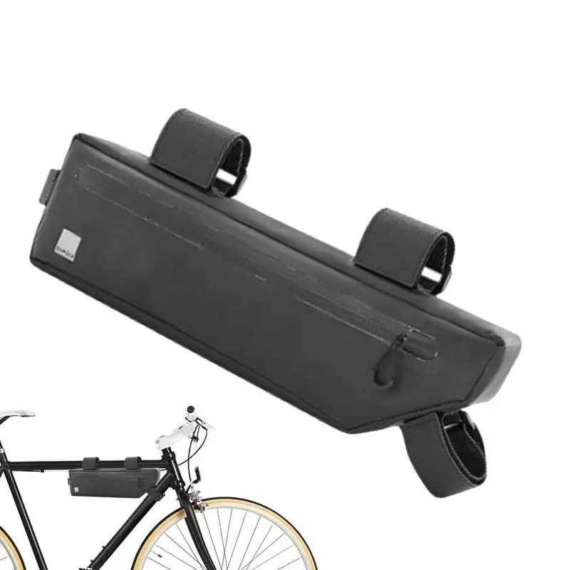 

Вместительная велосипедная Светоотражающая сумка, треугольная сумочка на раму для горного и дорожного велосипеда, водонепроницаемая Герметичная сумка на багажник, аксессуары