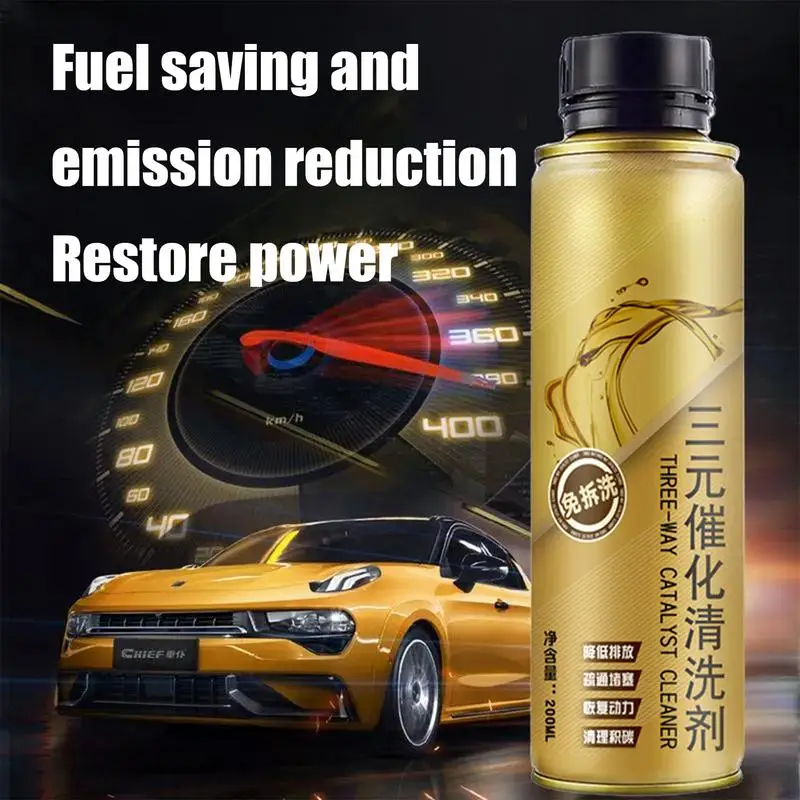 Carbon Cleaner For Car Engine 200ml Catalytic Converter Exhaust Cleaner Professional Car Engine Booster Instant Exhaust