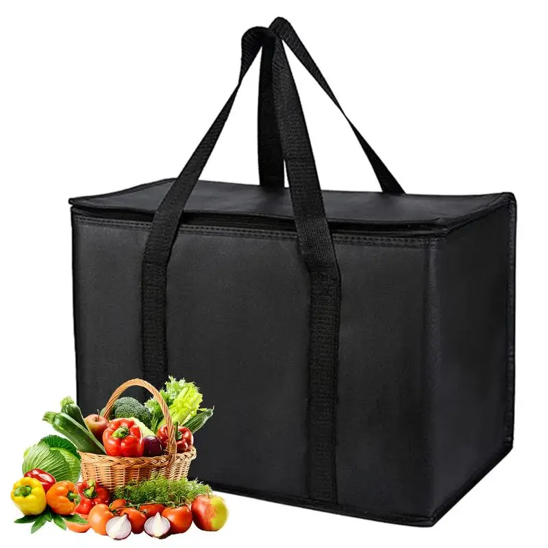 

Food Bags For Delivery Thermal Insulation Bag Heavy Duty Large Insulated Bag Collapsible Cooler Bag 65-70L Grocery Tote For