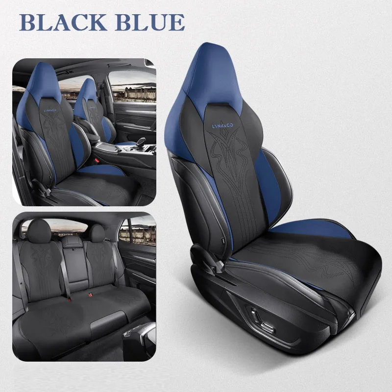 thumbnail image 1 of Juego completo de fundas para asientos de coche, con interior de cuero de grano avanzado para LYNK & CO 01 03 06, accesorios personalizados para automóviles, protector de asientos, 1 of 5
