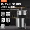 VEVOR 304 Stainless Steel Kettle, 8 GAL Beer Brew Fermentor, Brew Bucket Fermentor for Brewing, Home Brewing Supplies with Base 2