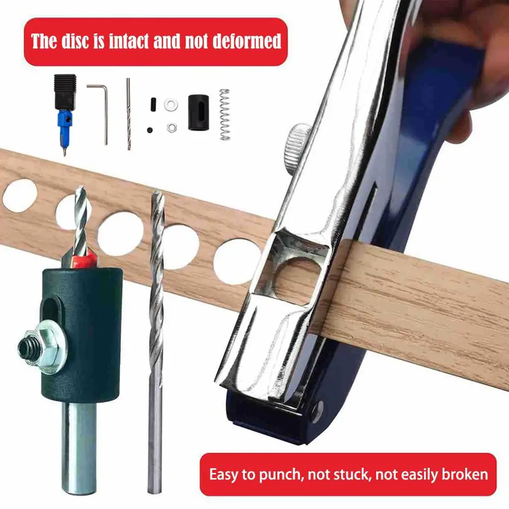 Manual Edge Banding Punching Pliers 8MM 10MM Edge Punch Metal Handle Opener Nail Hole Masking Plier
