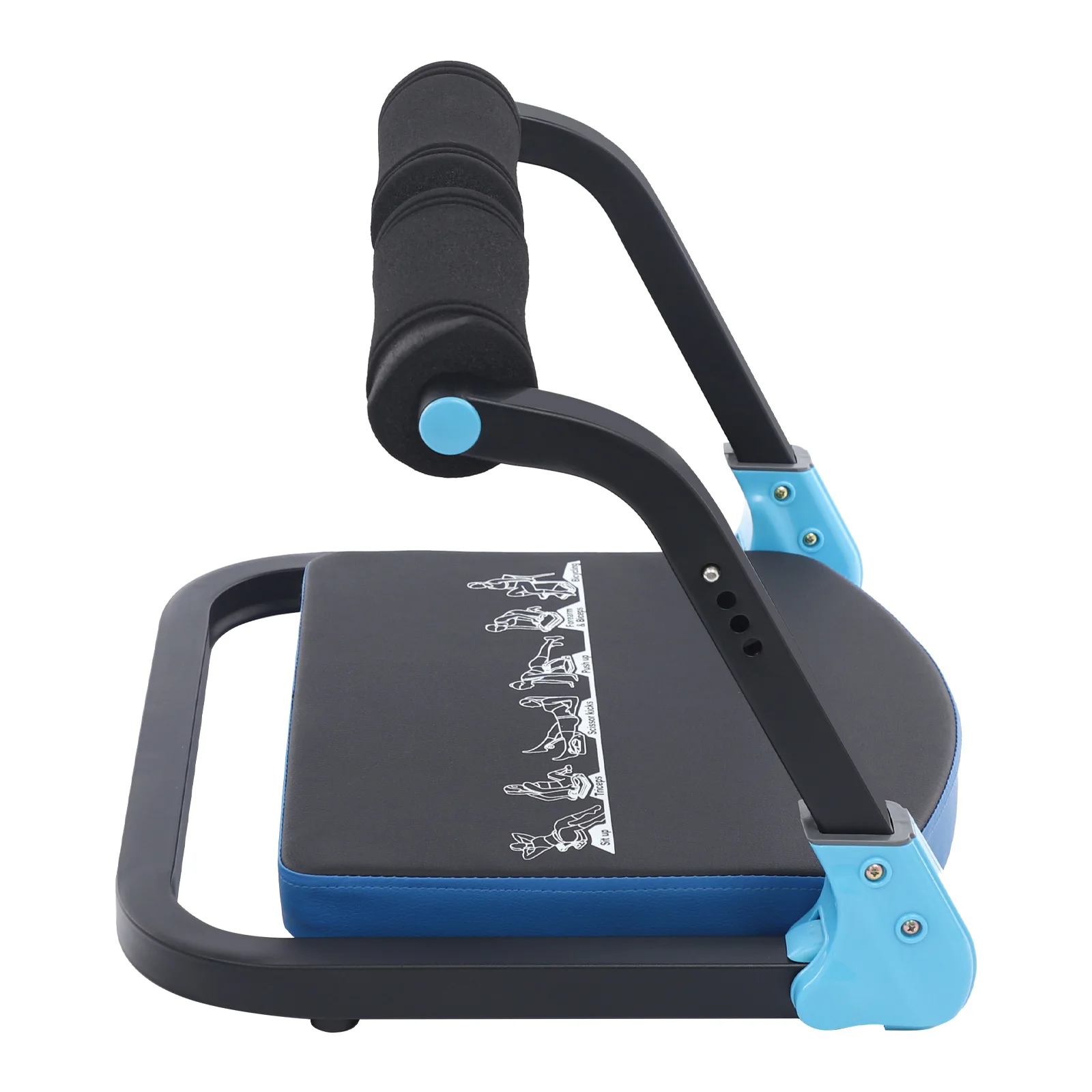 Bauchmuskeltrainingsgerät, 120 kg Belastbarkeit, faltbares Bauchmuskeltrainer, multifunktionales Ab-Maschine für Zuhause, Fitnessstudio, Büro – Detail 12