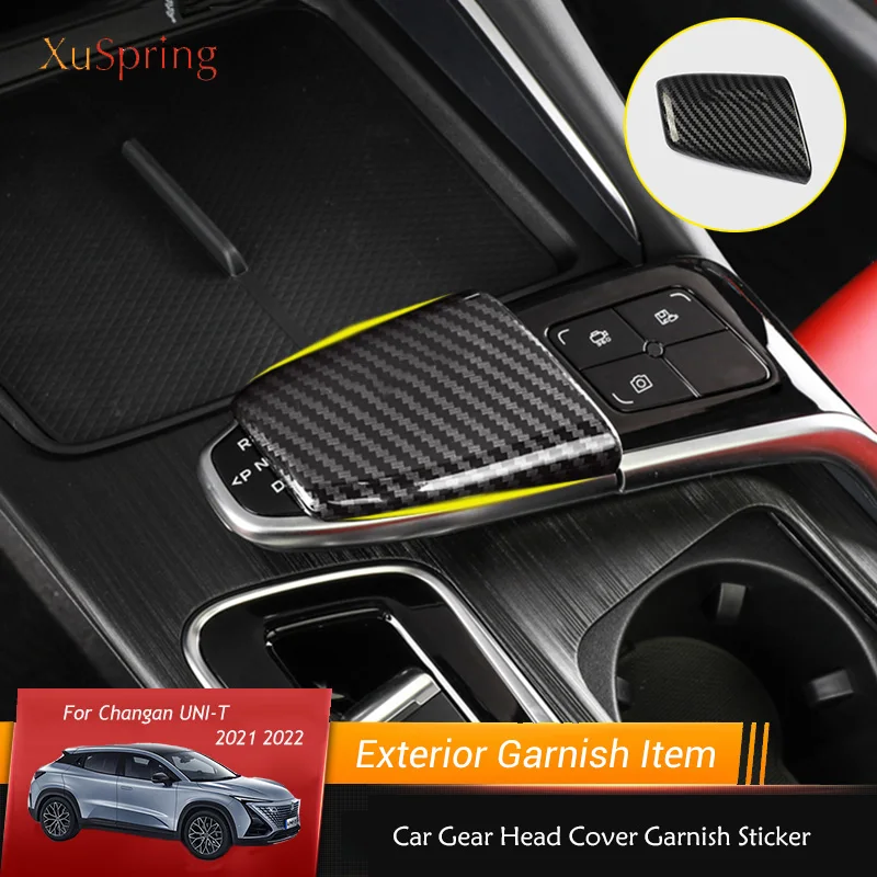 

Декоративные автомобильные чехлы для кнопок переключения передач, автомобильные наклейки, аксессуары для стайлинга автомобиля Changan UNI-T 2021 2022
