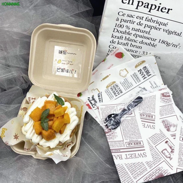 5pcs/10pcs Disposable Paper Meal Box Salad Box Degradable Lunch Box  Environmental Food Takeout Packaging Box 2023 New - AliExpress