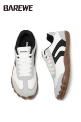 BAREWE Barefoot Comfort Walking Sneakers: Lightweight Outdoor Shoes for Men and Women (Beige - brown)
