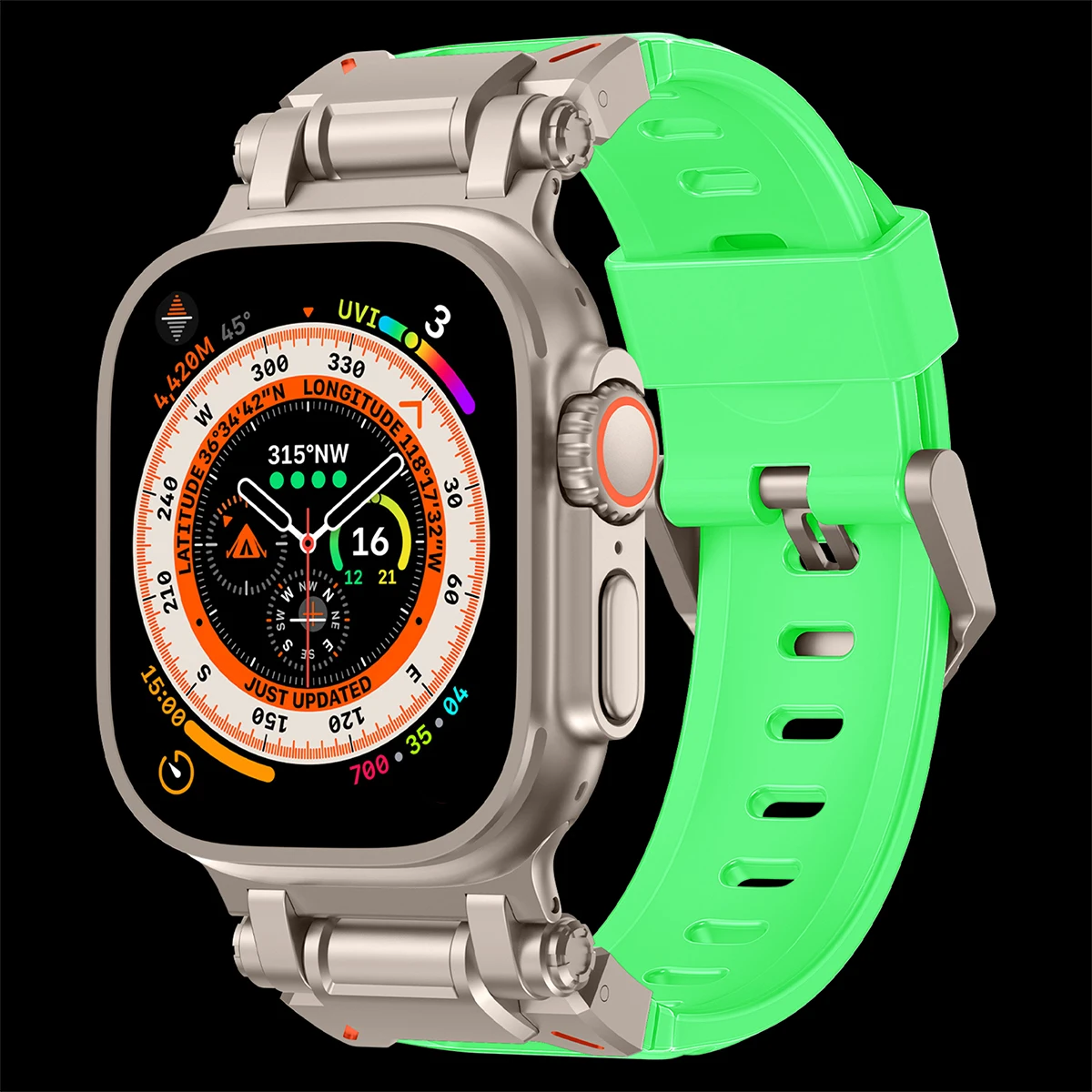 Titanium Silicone Loop Strap - Premium Sports Band
