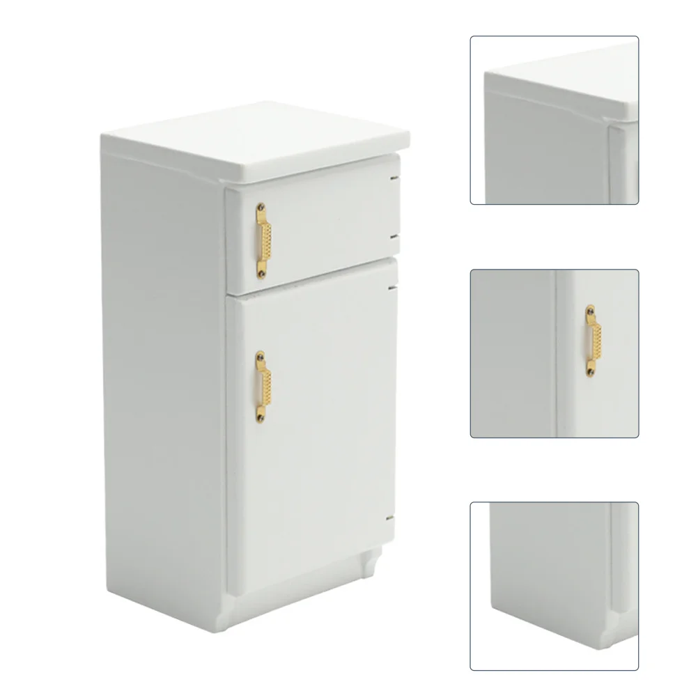 

Мини-холодильник для детей, игрушечный дом, винтажные игрушки, мебель, миниатюрный Ретро Декор для детей