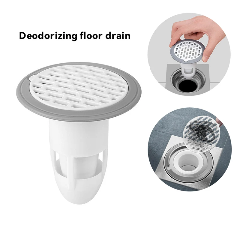 

New Floor Drain Deodorizer Sewer Deodorant Cap Mouth Stopper Insect Resistant Anti Odor Artifact Toilet Toilet Sealing Plug Core