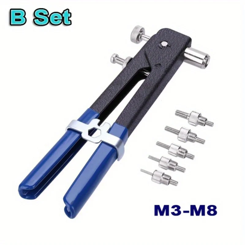 150pcs Rivet Nuts Gun Mandrel Kit M3/M4/M5/M6/M8 or Nut Rivet Mandrels Repairtool Rivetgun Flatheadscrew Pop Nut Gun Set rivet gun rivet nut tool rivet gun set rivet nuts set