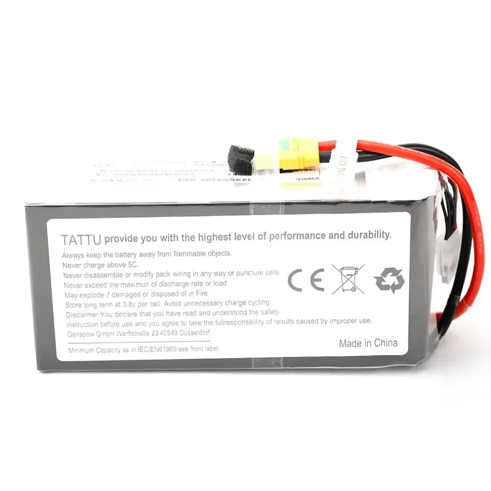 Batterie LiPo 6S 16000/22000mAh 25C pour RC Drone