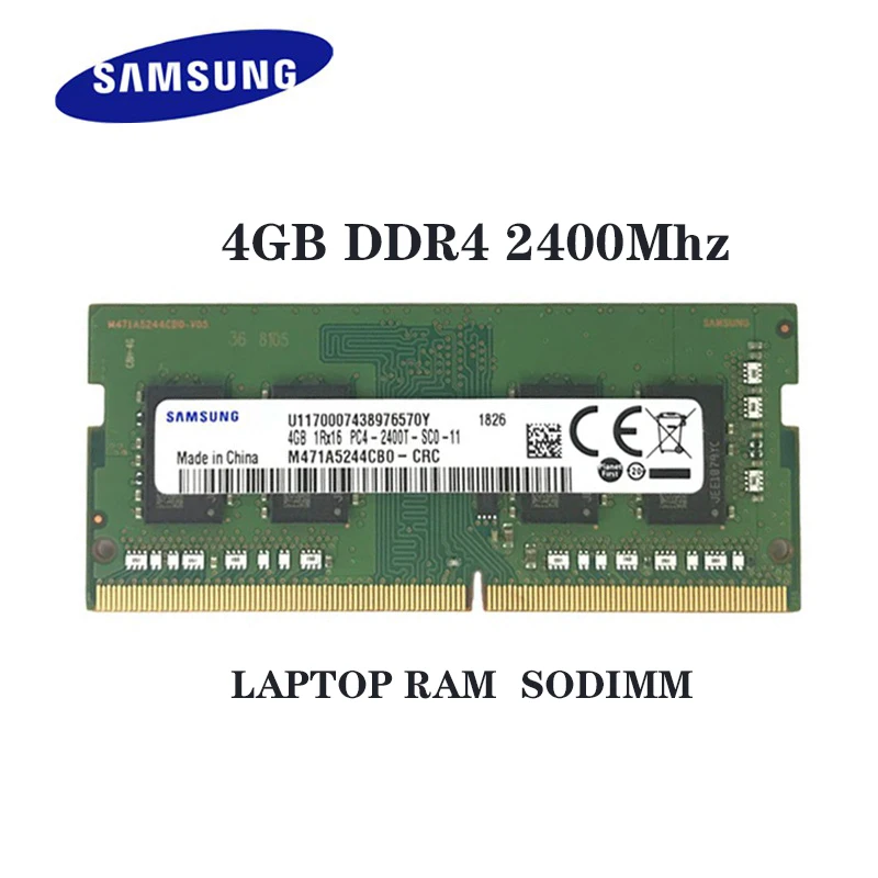 Samsung DDR4 4GB 8GB 16GB 3200MHz 2666Mhz 2400MHz 2133MHz SODIMM Memory PC4-2133P 2400T 2666V 3200AA for Notebook Laptop