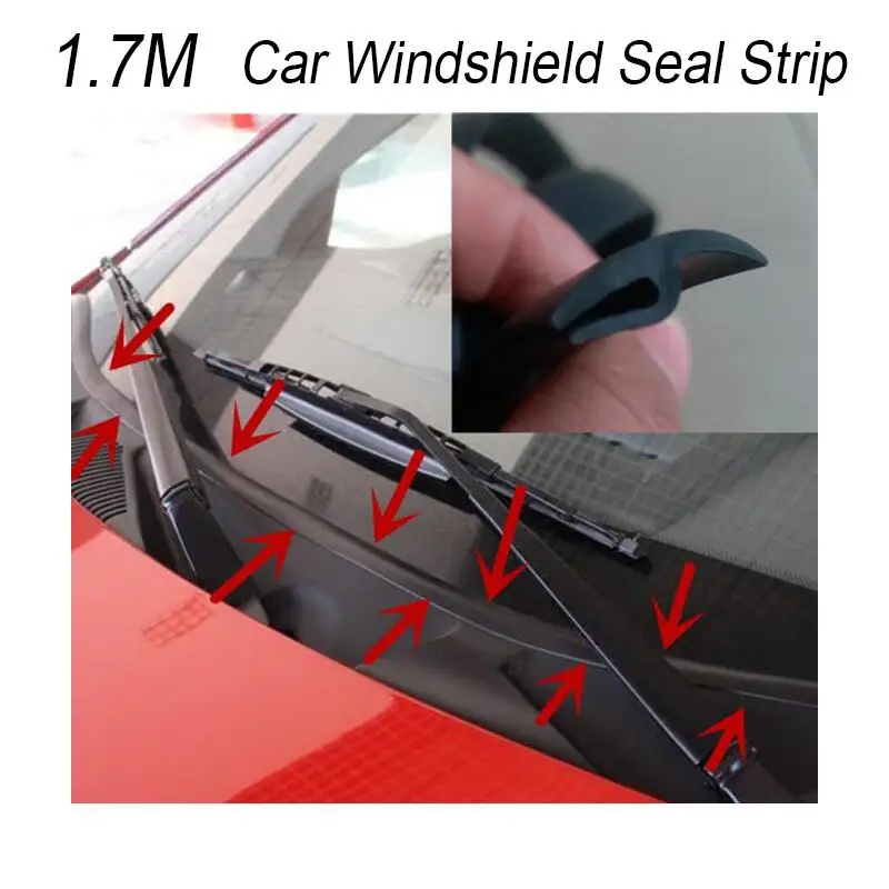 1.7M Car Windshield Panel Seal Strip Auto Seals Plastic For BMW E34 E36