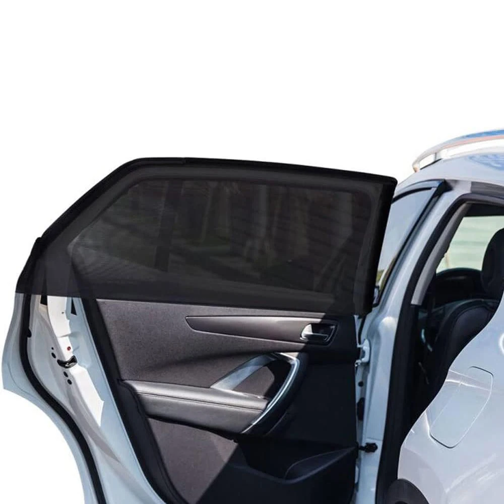 Car Sunshade Curtains Universal Side Window Shades SUV Curtains Protection Repellent Mosquito Mesh Net Sunshade Auto Accessories