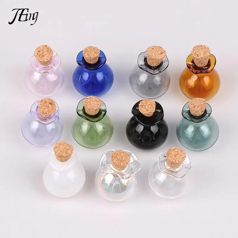 1/2/5Pcs 1:12 Dollhouse Miniature Drift Bottle Wishing Bottle Decor DIY Handcrafted Accessories glass bottles mini glass bottles
