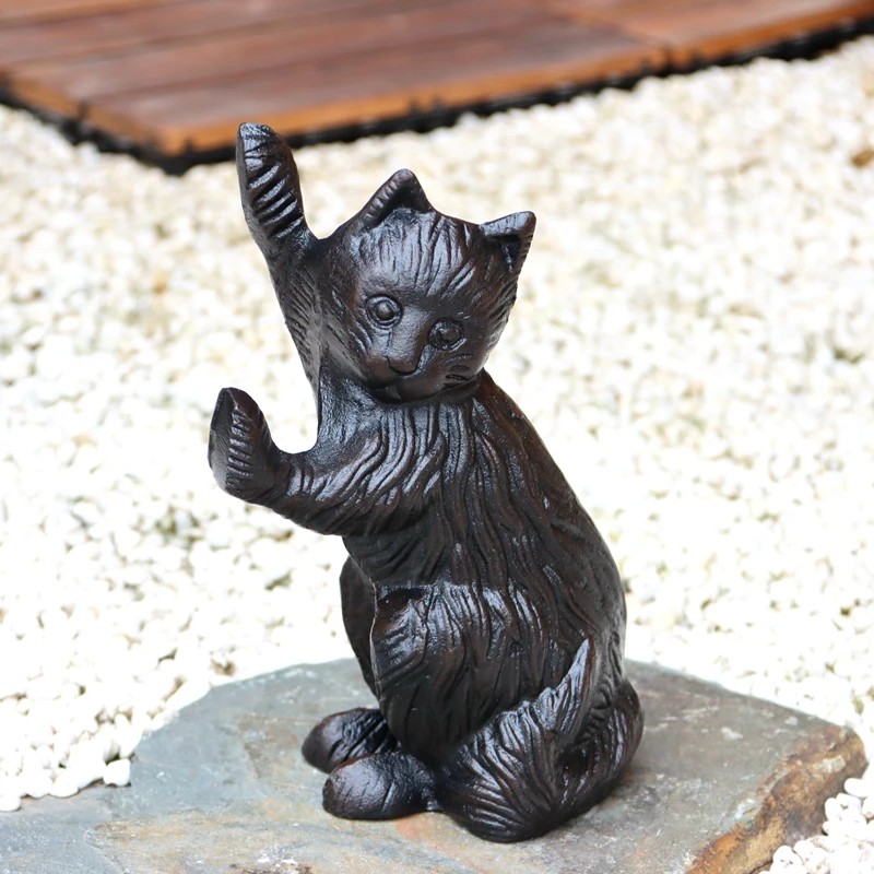 金属製 ドアストッパー 猫 ネコ ねこ 置物 インテリア オブジェ アンティーク 快適防犯 ドアストッパー 猫型 ねこ 猫 ネコ おしゃれ