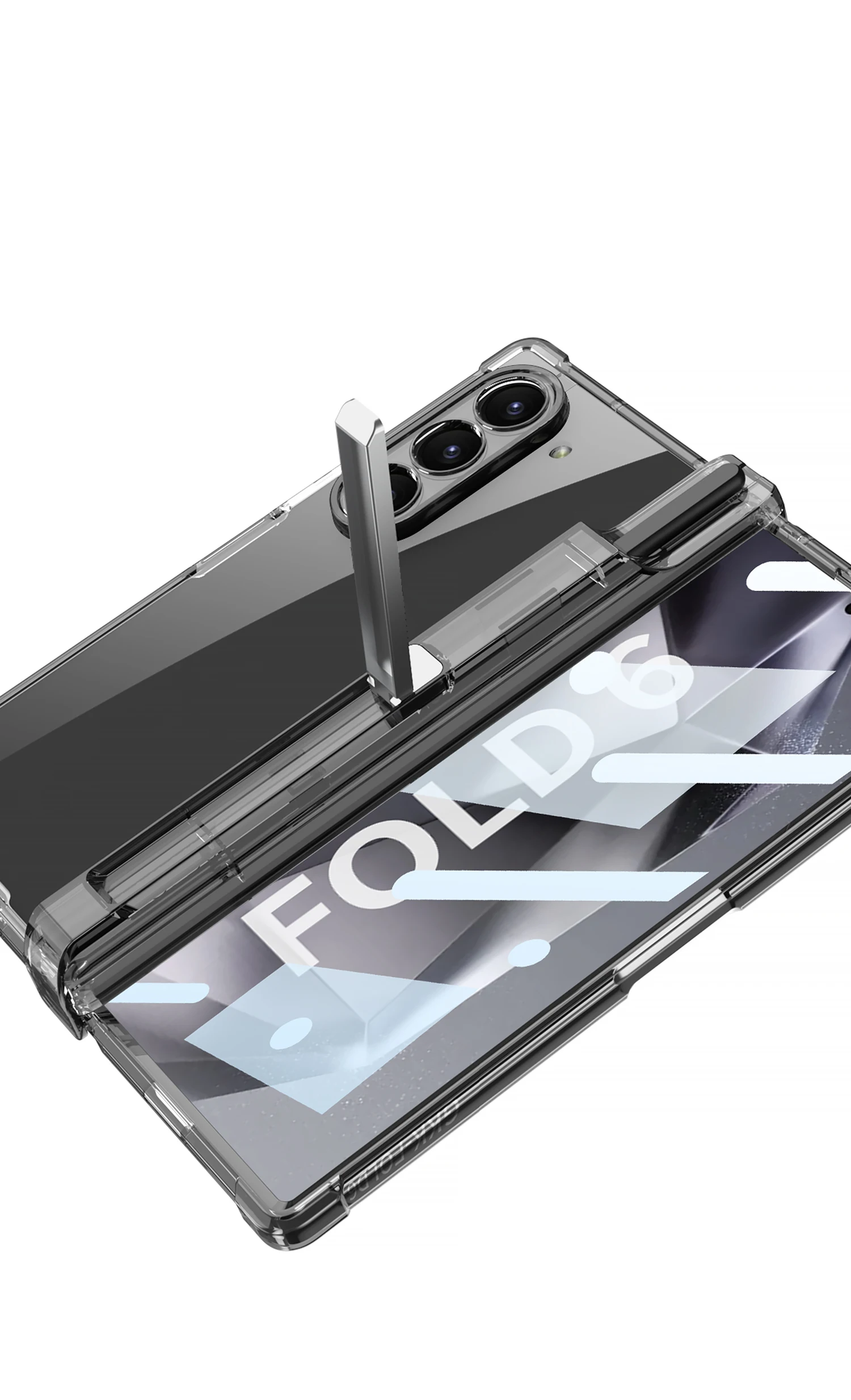Transparent Airbag Screen Protective Case for Samsung Galaxy Z Fold 6 Fold6 Case