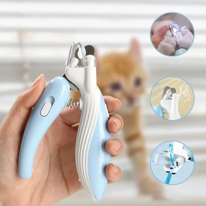 NEW Pet Nail Clippers Dog Cat Nail Trimmer Labor-Saving Pet Claw Grooming Scissors for Dogs Cats Small Animals Paw Nail Trimmer