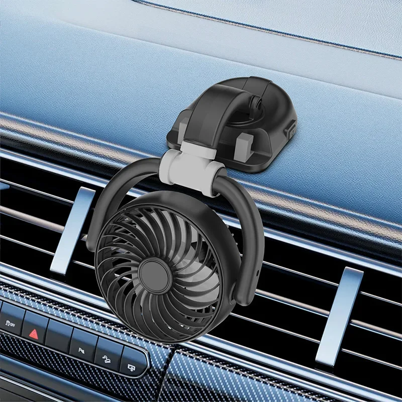 Compact 360° Rotatable USB Fan with Adjustable Speeds