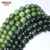 A+ Natural Nephrite Canadian Jade Beads 6 8 10mm for Jewelry Making DIY Bracelet Wholesale Beads Accessories 5