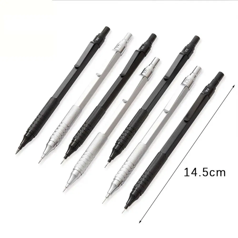 Low Gravity Mechanical Pencil 0.3/0.5/0.7/0.9/2.0mm Stationery Automatic Pencil Metal Movable Pencil Sketch Comics Design