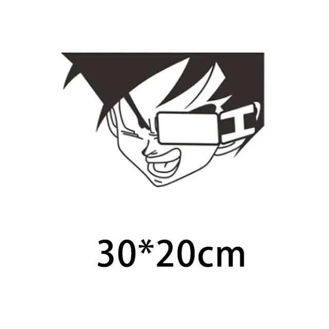 Adesivo DRAGONBALL Z - Sticker Vegeta Per Auto, Moto, Condizionatori - 320x170mm, Made In Italy - Foto 5