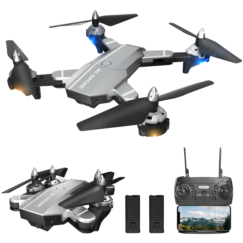 CK-01 Mini Drone 4K HD Camera WiFi FPV Aerial Photography Fixed Height Remote Control Airplane Foldable Quadcopter Dron for Kids