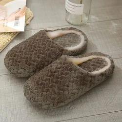 Cozy Unisex Fluffy Home Slippers - Soft, Lightweight, Anti-Slip Indoor Slides - 44-45 (Coffee)