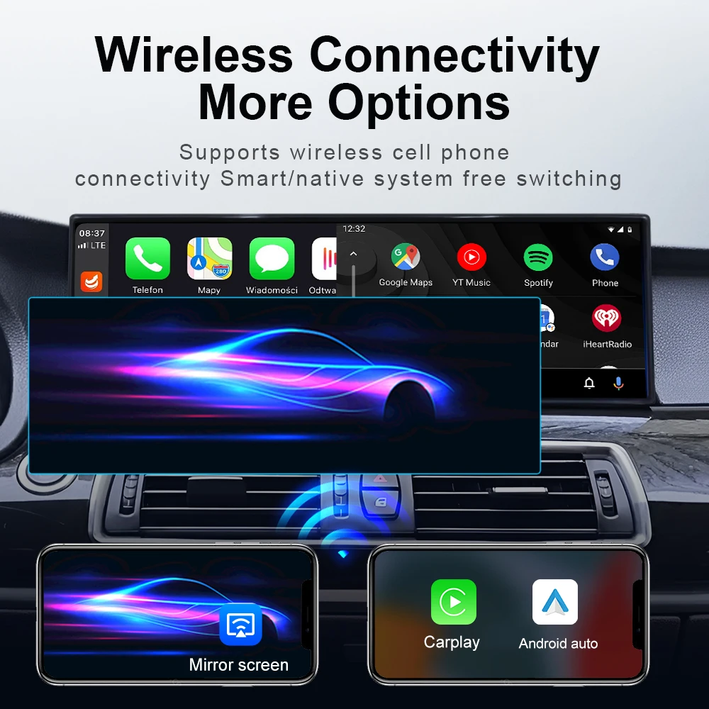 Car Stereo Head Unit 14.9 3K 2560*720 Car Radio For BMW 5 Series GT F07 CarPlay Android Auto Multimedia Player 360 3D Cam Navi Display DSP