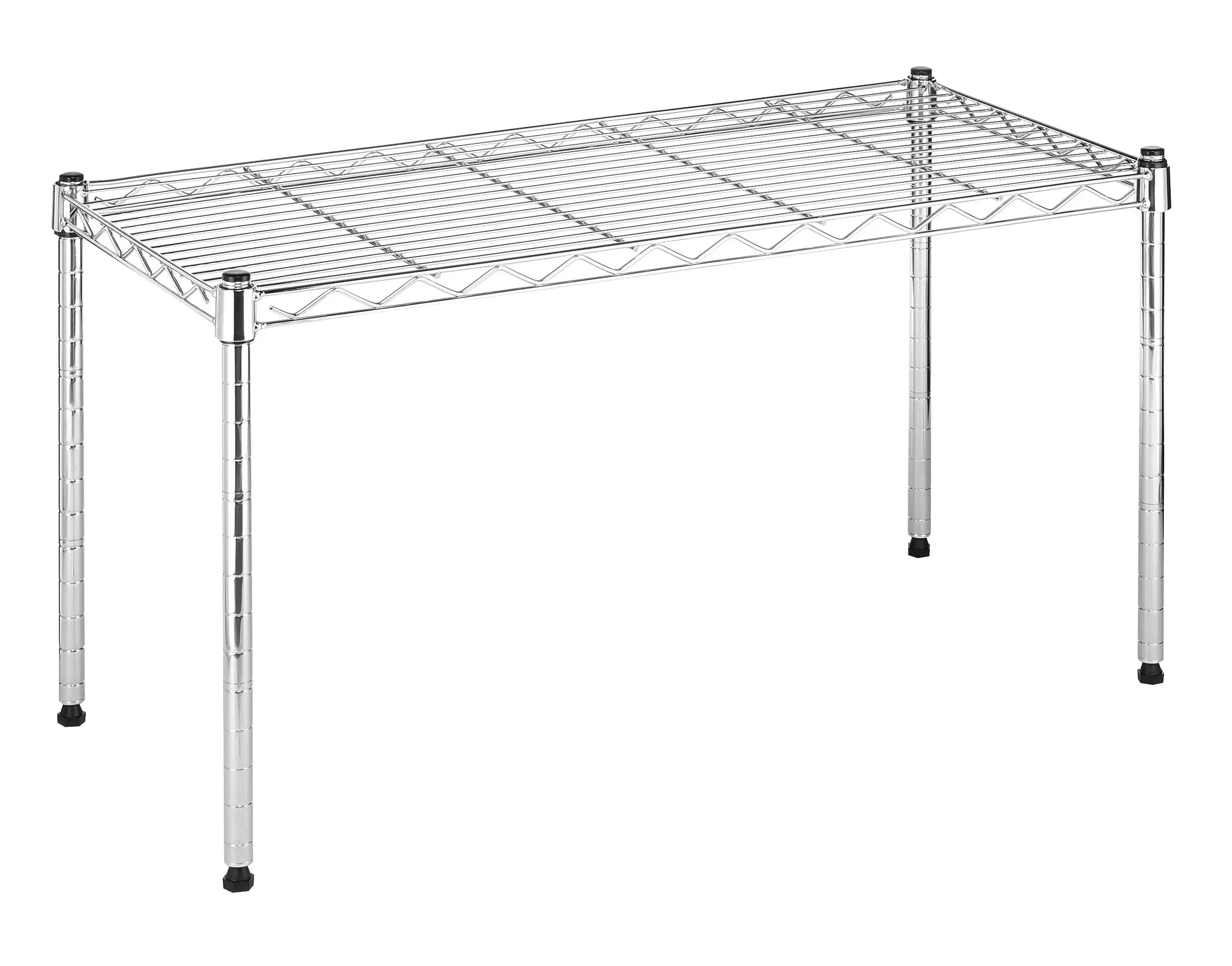 

Whitmor 30"W x 14"D x 15"H Steel Freestanding Shelves, Chrome, for Adult Use