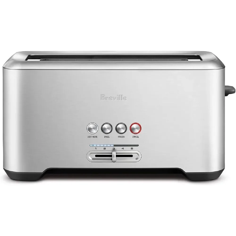 Breville Bit More 4-Slice Toaster, Brushed Stainless Steel, BTA730XL
