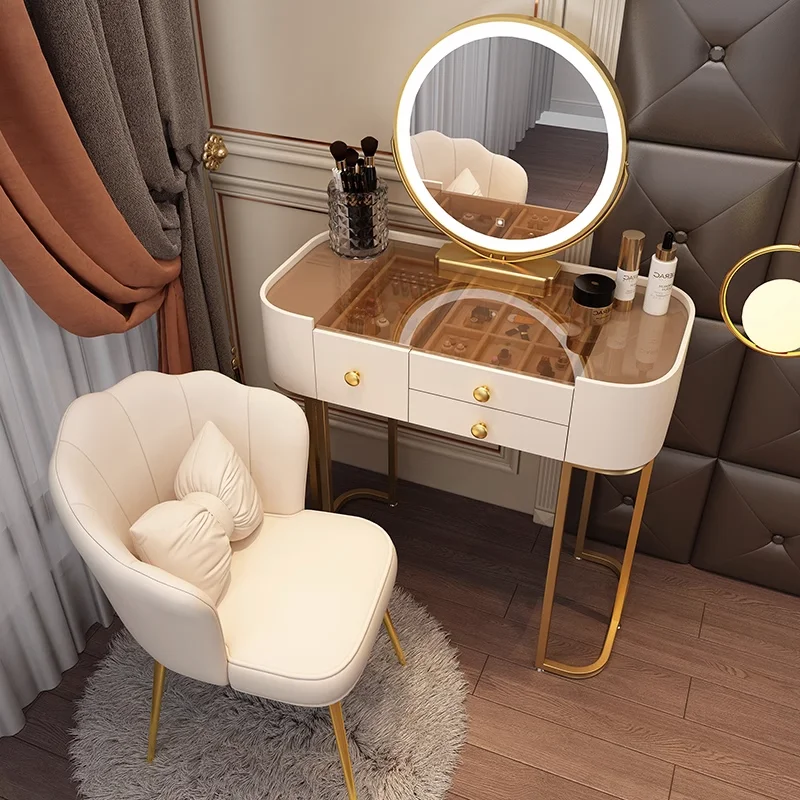 

Multifunction Vanity Dressing Table Nordic Cabinet Makeup Desk Drawers Dressing Table Computer Tocador Maquillaje Room Decor