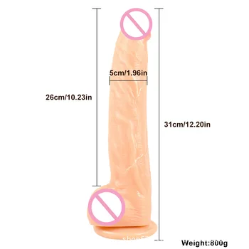 Giant Realistic Dildo for Woman Soft huge Big Dick Penis G Spot Vagina anus Masturbator Sex Toy for adult Sucker Anal Butt Plug 6