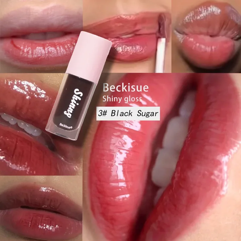 Sexy Moisturizing Jelly Lip Tinted Clear Crystal Moisturizing Lip Oil Plumping Lip Gloss Black Sugar Red Brown Lipstick Makeup 3