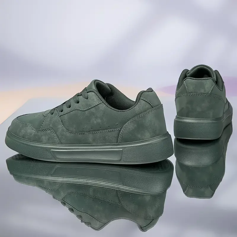 Women's Fashionable Low-Top Sneakers - Comfortable, Non-Slip, Versatile White Sneakers with Lace-Up Closure 4